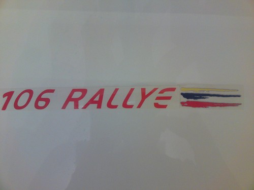 Peugeot 106 rallye stickers - peugeot,
