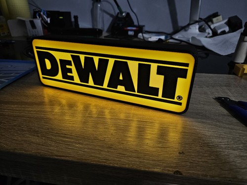 Enseigne dewalt lumineux - enseigne,