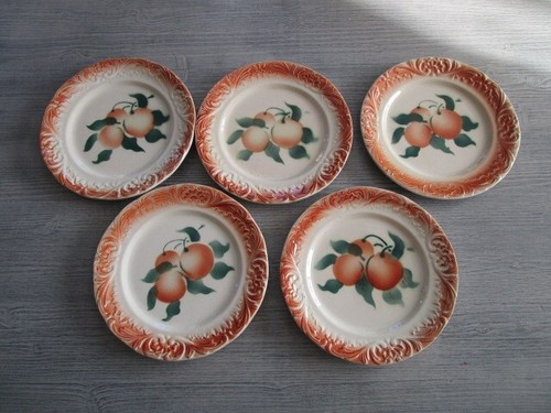 Assiettes dessert ancienne - 5,