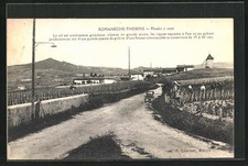 Old postcard Romanéche-Thorins, windmill 