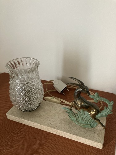 Lampe verre taillé - taillé, art