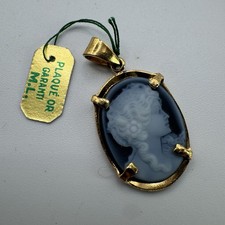 Pendentif Camée Plaque Or  -