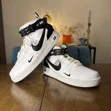 Nike Air Force 1 Mid ’07 LV8 Multi-Swoosh White/Black Men’s Size 11 (804609-103)