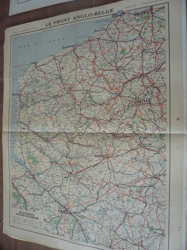 Carte front anglo belge - carte,, le