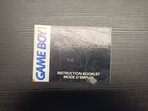 Notice seule tetris gameboy - notice,