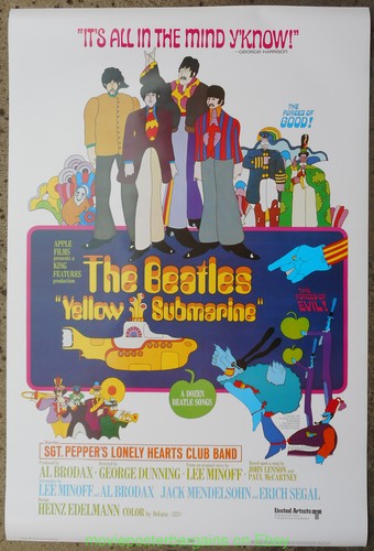 Yellow submarine movie poster - movie,