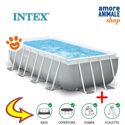 Intex piscine prisma métal - intex,