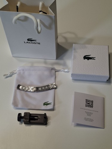 Bracelet lacoste neuf argenté - lacoste,