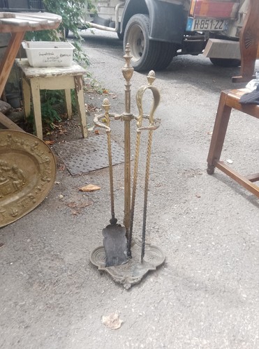 Serviteur cheminée ancien - cheminée,