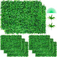 VEVOR 8 PCS Panneaux de Buis Artificiels Haie Artificielle en PE 61x40,6 cm Déco