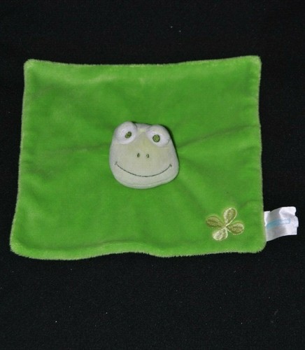 Peluche doudou grenouille plat