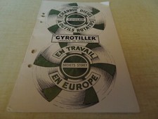 JOHN FOWLER GYROTILLER Tractor Brochure Prospectus