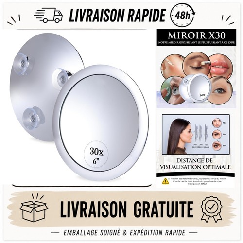 Miroir grossissant 30x - , avec