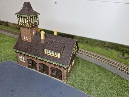 Maquette caserne des pompiers - caserne,