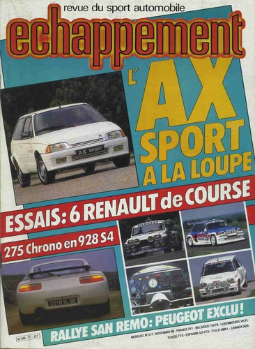 Echappement 217 1986 - echappement, n°217