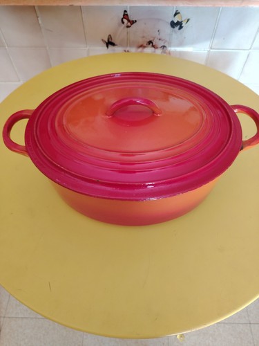 Creuset cocotte ovale fonte - le,