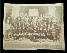 Rare Photograph of School Battalions (1882 1892) Military Soldiers Schools