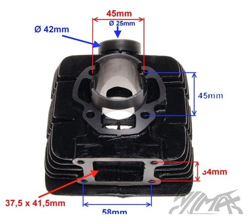 Cylindre pour yamaha dt50 - cylindre,