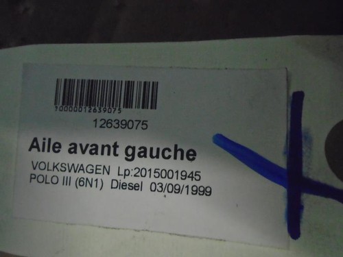 Aile avant gauche volkswagen - gauche,