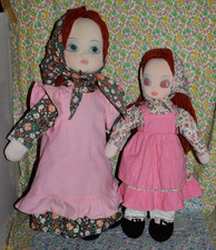 BELLA - 2 poupées chiffon 40