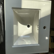 KOHLER Single-Hole Console Table Sink Basin in White 2345 RM7