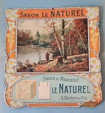 old advertising cardboard soap Le Naturel A.ROSTAND and FILS