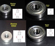 Roulements à billes - 605, 606, 607, 608, 609, 626, 6002 ZZ, LM 6UU, LM 8UU