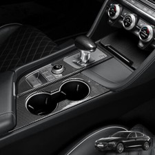 For Genesis G70 2019-2025 Carbon Fiber Console Gear Shift Set Panel Cover Trims
