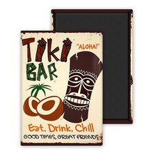 Tiki Bar Aloha-Magnet