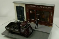 IXO, Diorama Charbon-Café-Mazout avec PEUGEOT dma porteur, échelle 1/43, MAGD...