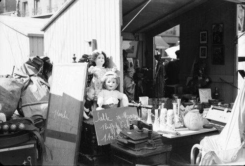 Paris 1950 puces brocante - paris,