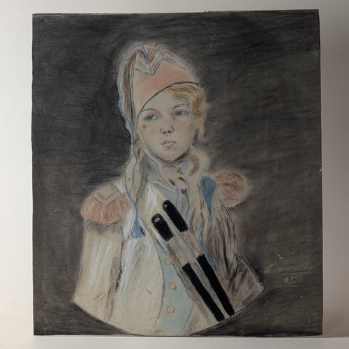 Portrait pastel original - portrait,