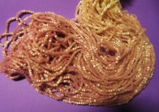 PEARLS FOR EMBROIDERY POWDER PINK IRIDESCENT SKEIN 100gr - 1910/1920 E. BOICEAU