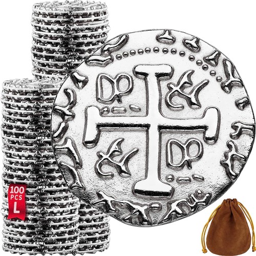 Pièces argent pirate - l'argent,