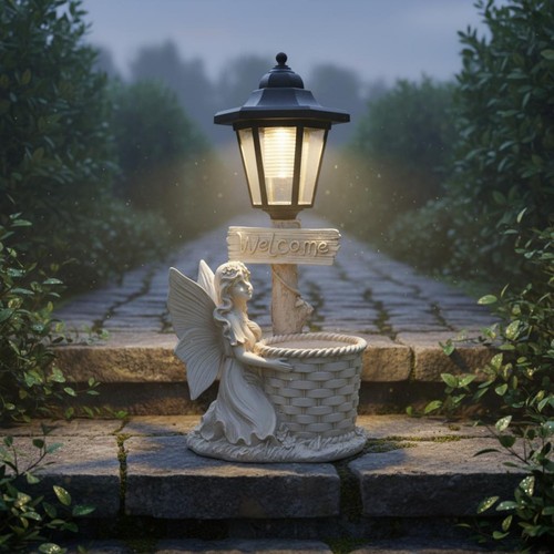 Lampe ange solaire éclairage - ange,
