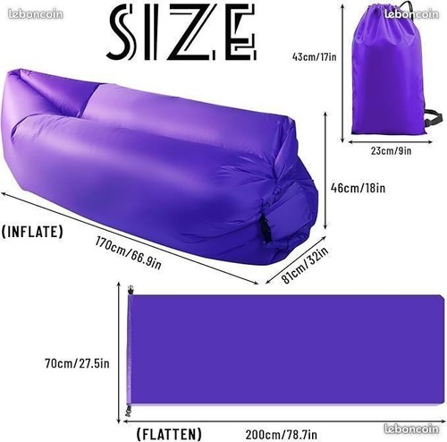Sofa gonflable pour plage - ,