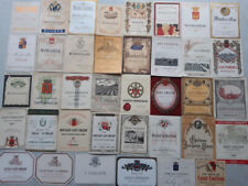 Lot 100 antique wine labels BORDEAUX SAINT EMILION MEDOC MONBAZILLAC ETC