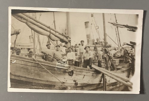 Carte photo ancienne bateau - carte,