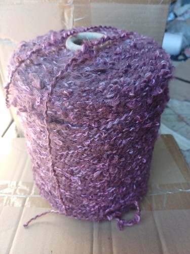 Fil tricoter laine cassis - fil,