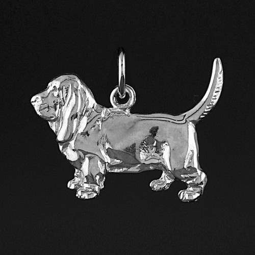 Pendentif chien basset - pendentif, hound