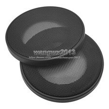 2pcs 3.5" Inch Speaker Grill Cover Audio Decorative Circle Metal Mesh Protection