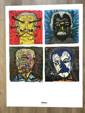 COMBAS Robert Original Poster 2021 Portrait Brassens Centenary Sète Lyon