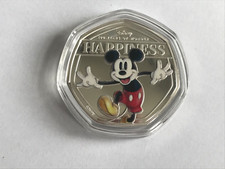 2023 Îles Salomon Disney Pièce De 50 Cent En Argent Plaqué Couleur Proof