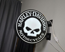 Enseigne Harley-Davidson Skull