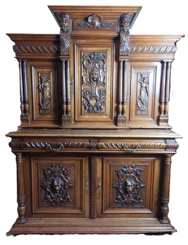 Buffet renaissance noyer - renaissance, en