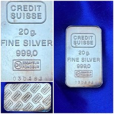Lingot argent Pur Bank CREDIT