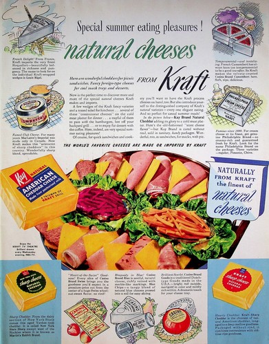1951 kraft sharp cheddar swiss - 1951,
