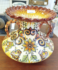 QUIMPER important VASE Paul Fouillen Fait peint à la main Ceramique 14MAG 01/10