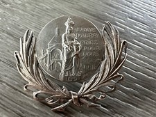 Broche ancienne « Saint Anne D’auray » - Métal Argenté