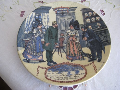 Assiette sarreguemines - assiette, "sarreguemines"-